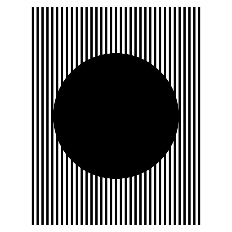 Conception en forme de cercle noir