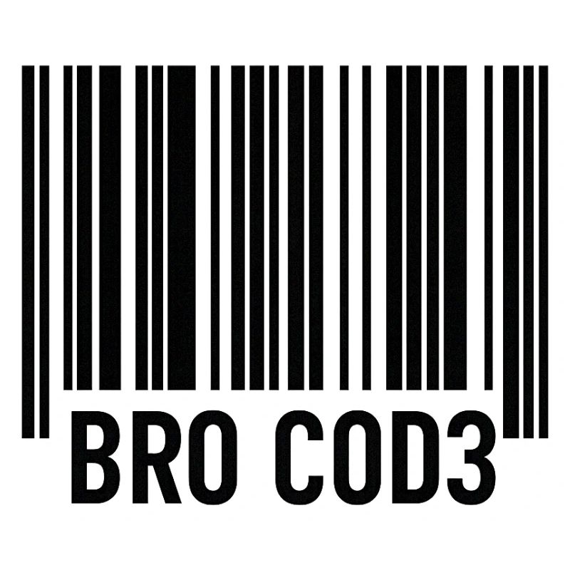 Bro Cod3 Barcode Design - Bro Code