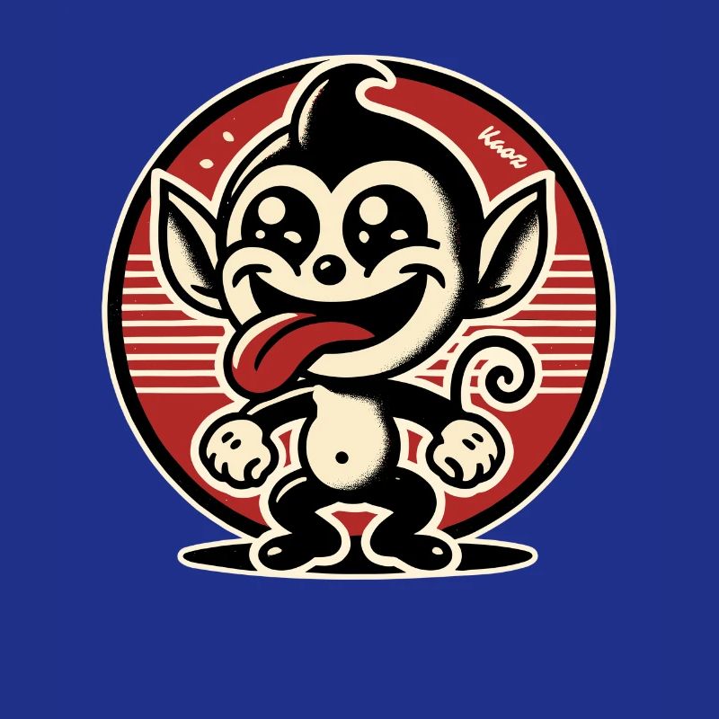 Cheerful little rascal monkey