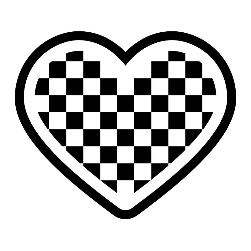 checkerboard heart