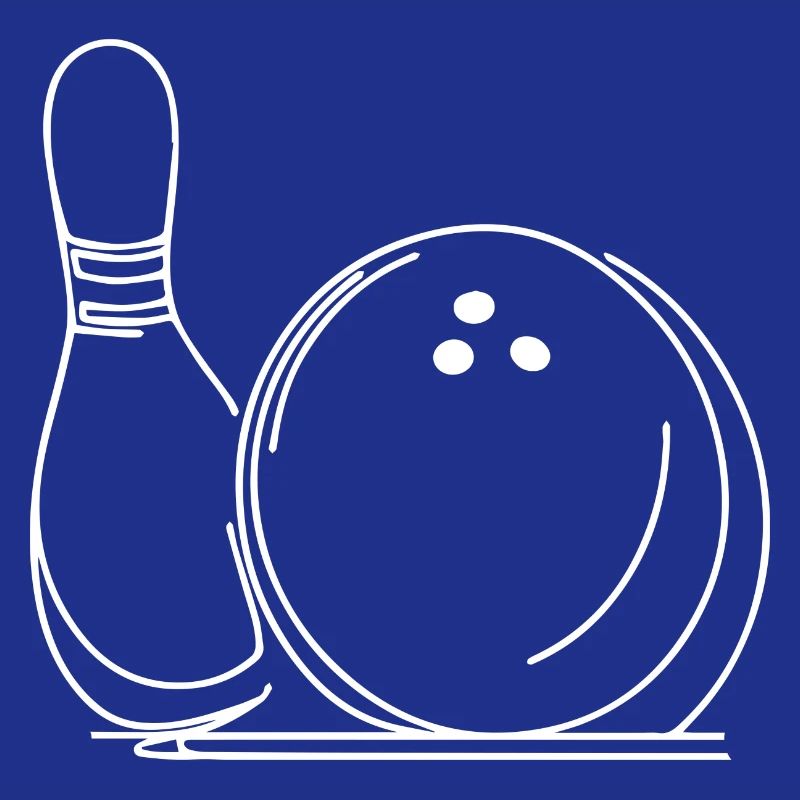 Dessin de boules de bowling et de quilles