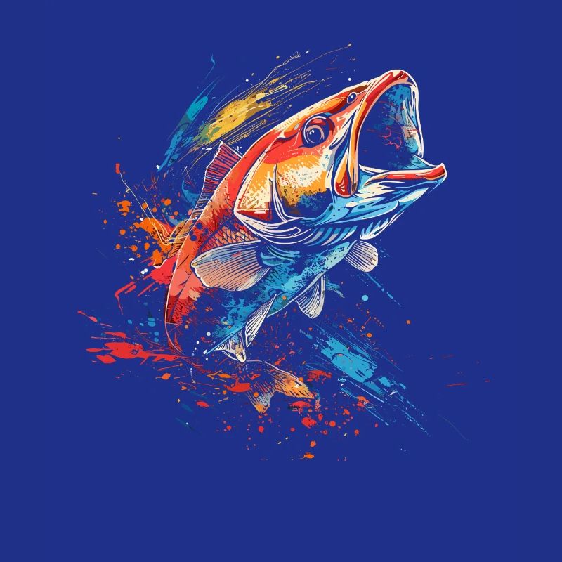 Fisch Farbklecks