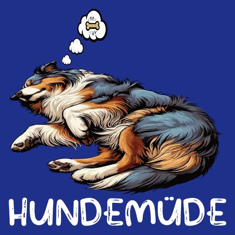 Hundemüde Australian Shepherd Aussie Aussiehalter