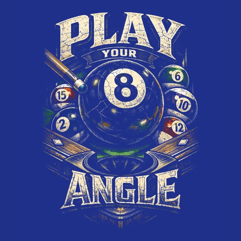 Le billard à 8 billes joue ton angle