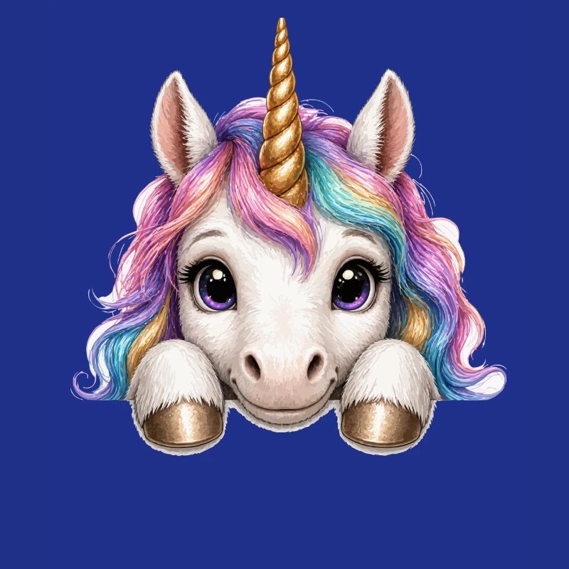 Einhorn mit Regenbogenmähne