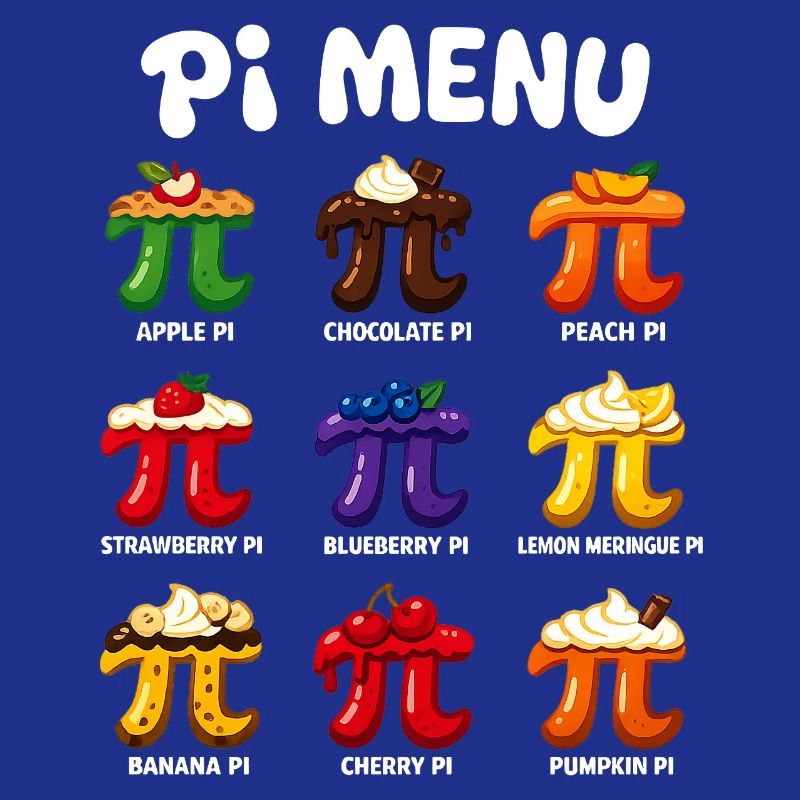 Pi Menu Mathématiques Conception de gâteau Pi Day