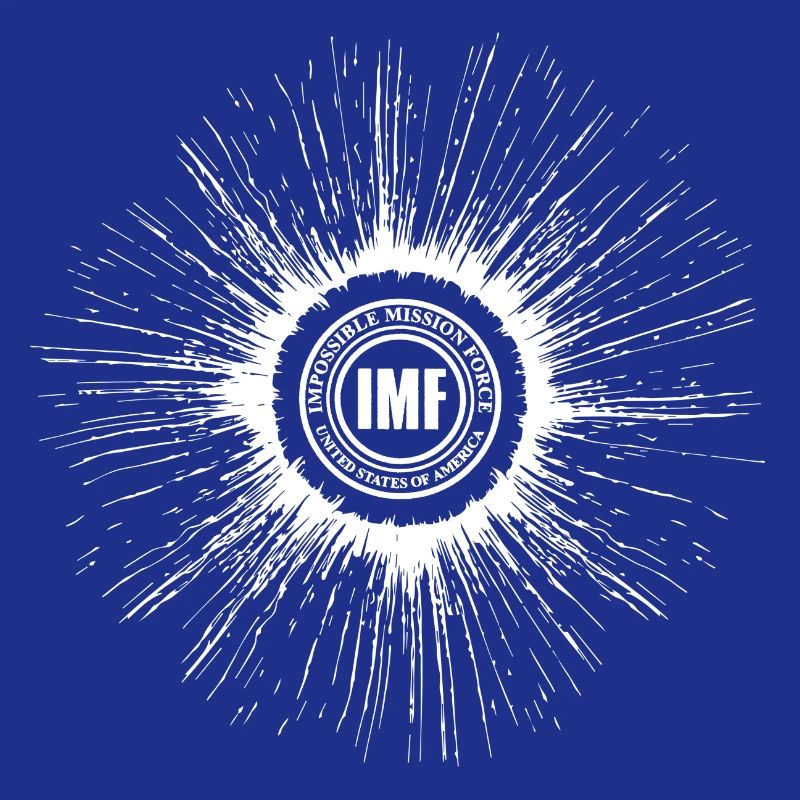 Mission Impossible Dead Reckoning Logo Blanc IMF
