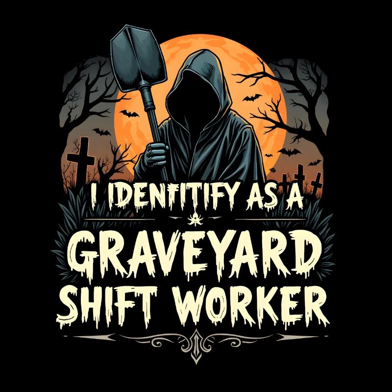 lustiges I Identify As A Graveyard Shift Worker