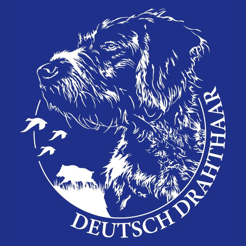 DEUTSCH DRAHTHAAR Wilsigns Jagdhund Jagdhunde