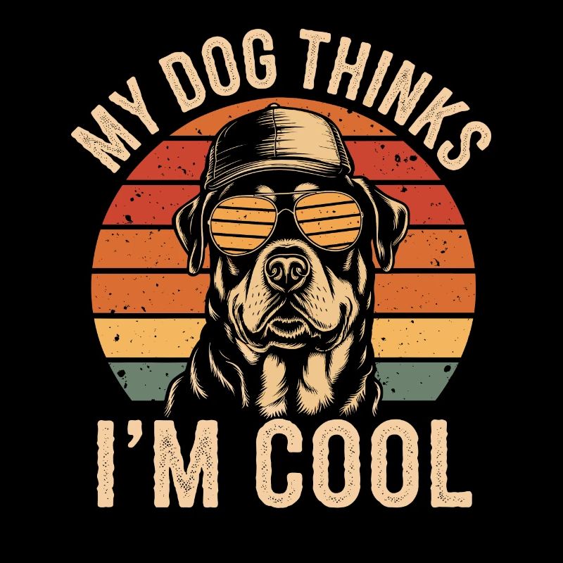 Rottweiler Mon chien pense que je suis cool