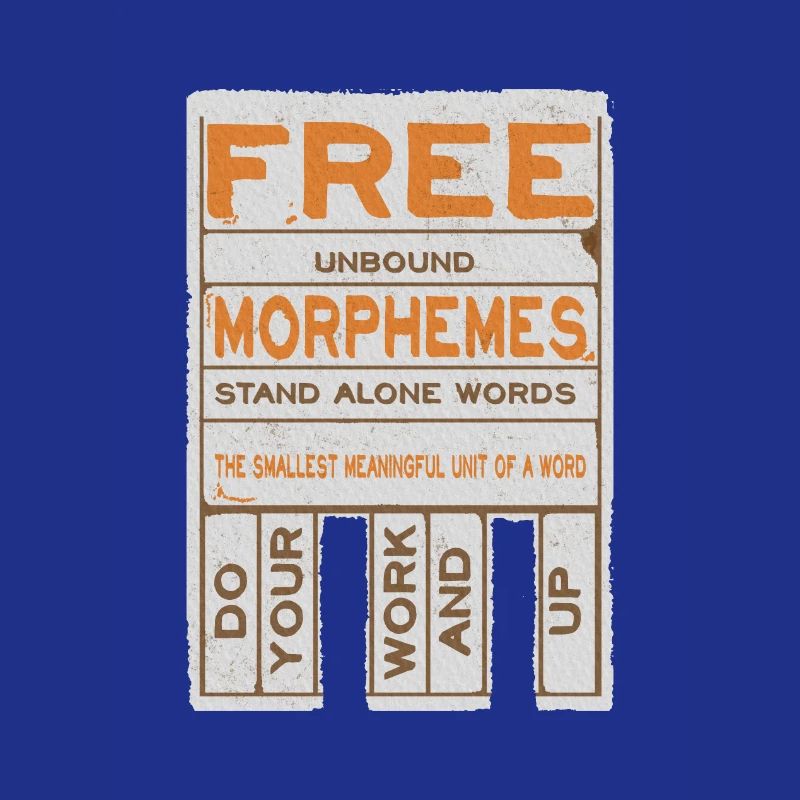 Morphèmes libres drôles alphabétisation structurée
