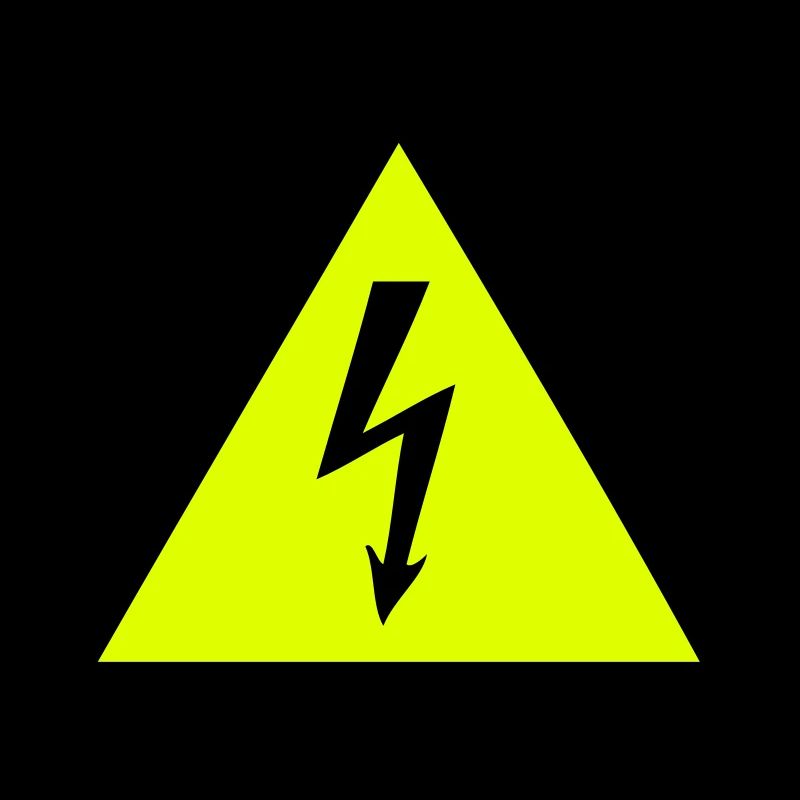 Blitz Warnschild