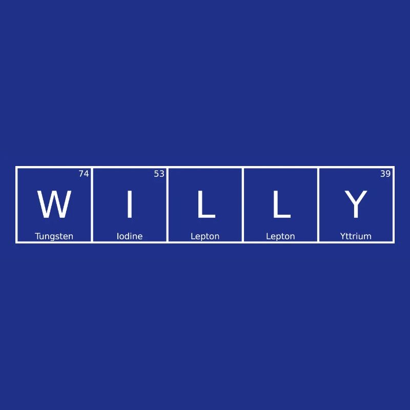 Willy Name First Name Chemistry Periodic Table Elements