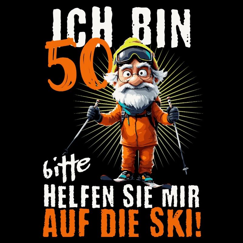 ICH BIN 50 BITTE HELFEN SIE MIR AUF DIE SKI