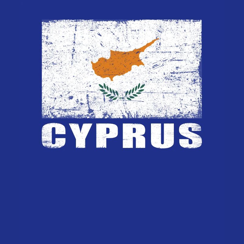 Drapeau de Chypre Grunge Drapeau de Chypre