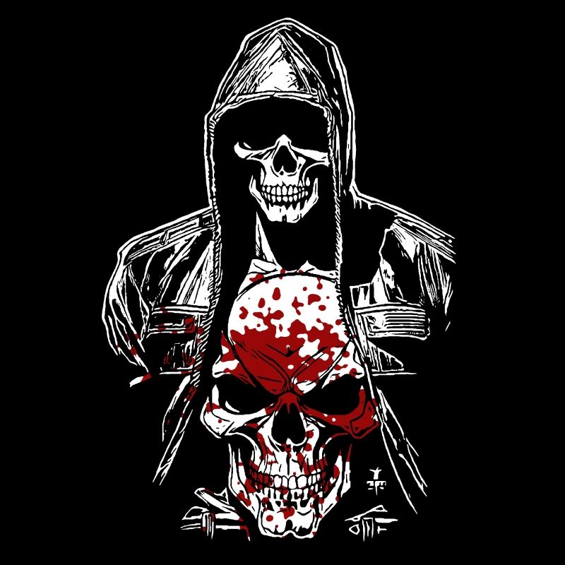 Blutiger Skelett Dämon