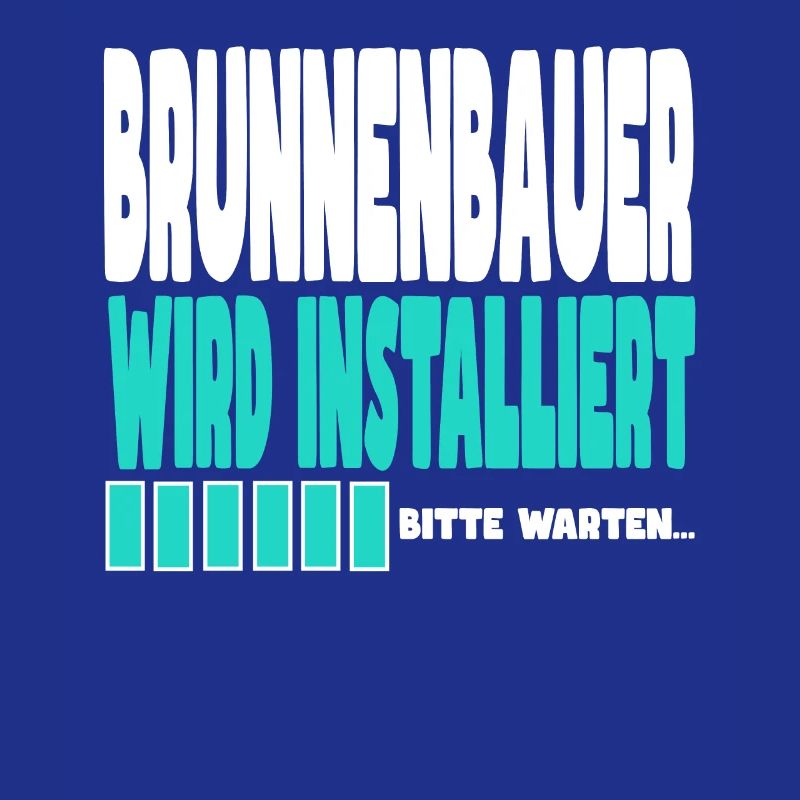 Brunnenbauer wird installiert
