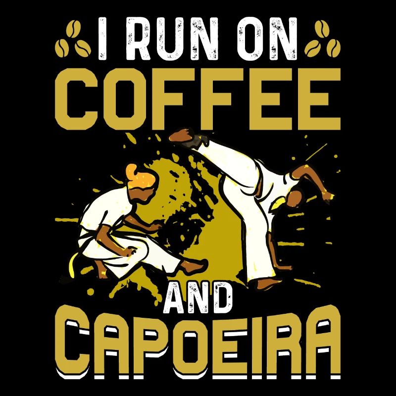 Ich laufe mit Kaffee und Capoeira