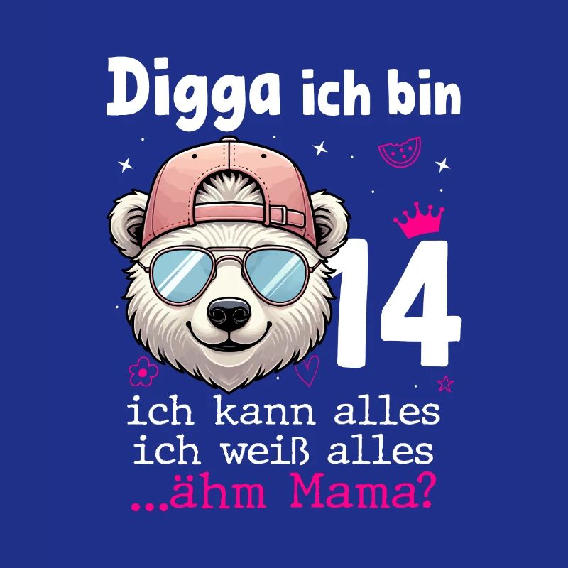 Digga Ich Bin 14 Kindergeburtstag Mädchen