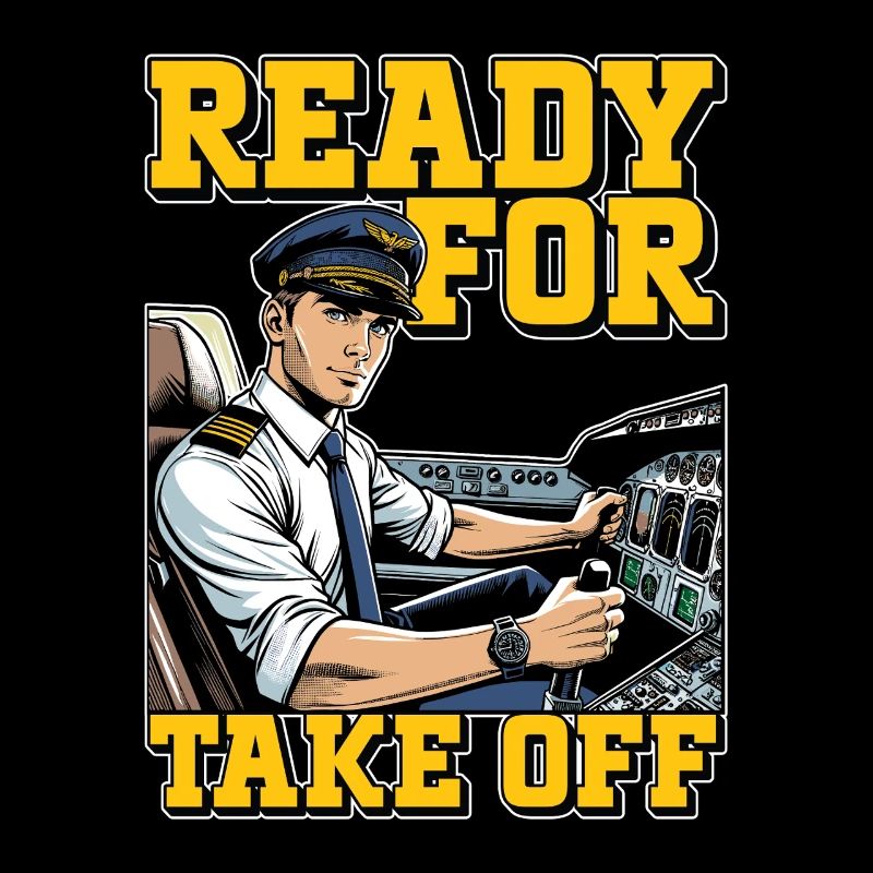 Flight Instructor Ready For Take Off Pilot School