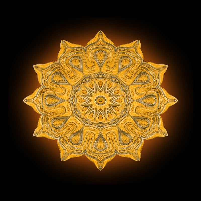 Mandala de lumière du soleil