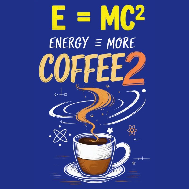 funny physics e mc2 coffee