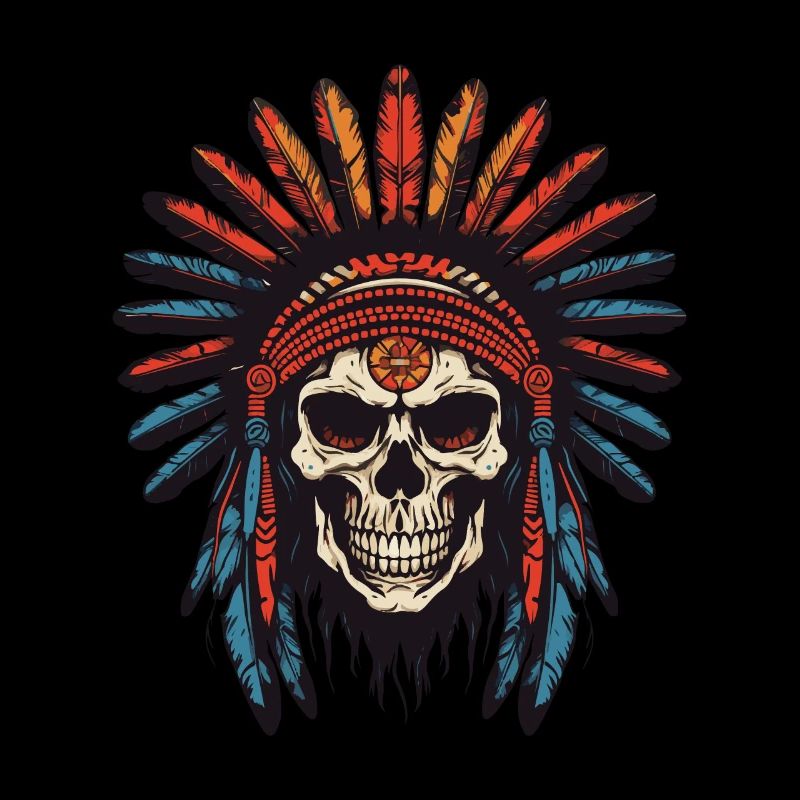 Apache Indian Chief Skull