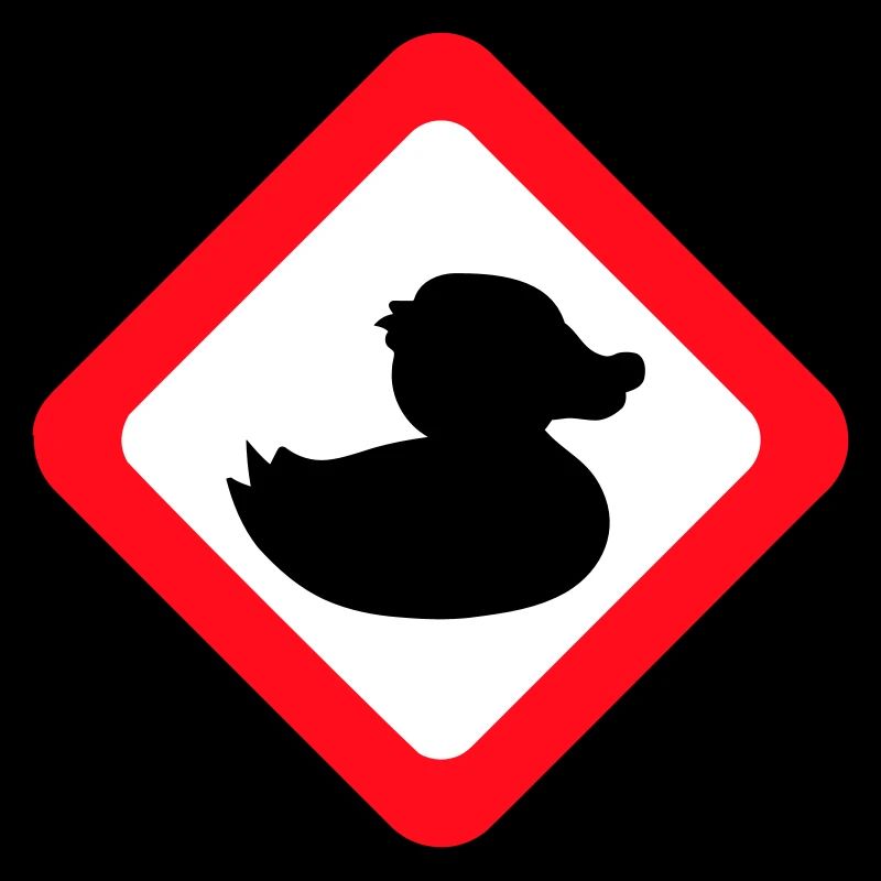 Canard Panneau Avertissement Attention Danger Prudence