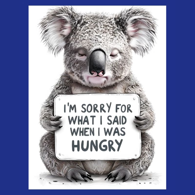Koala Australien Spruch Geschenkidee