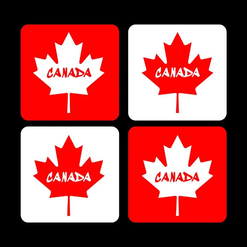 Canada maple leaf flags design