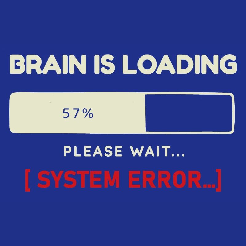 System Error Outfit Brain Charging Design