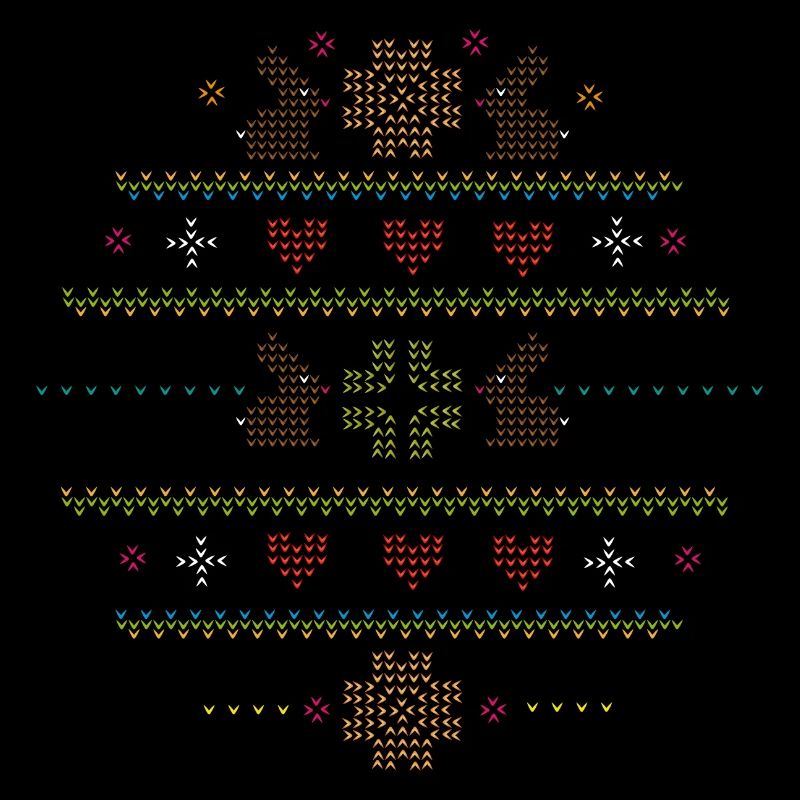Easter motifs in knitting pattern style for Easter