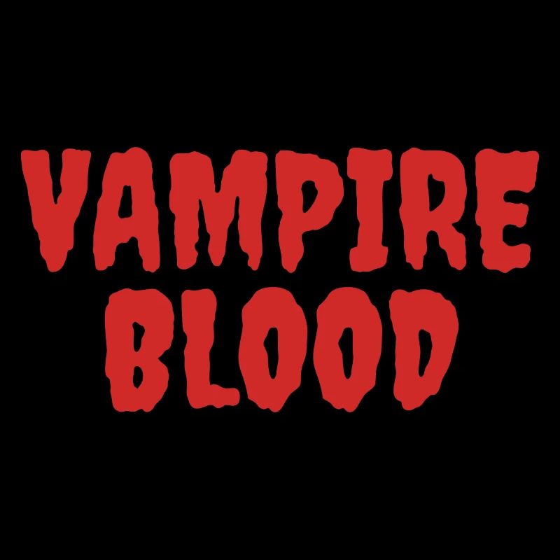 Vampire Blood Horror Typography Design