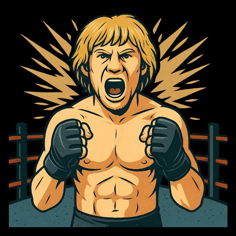 Style de héros de boxe combatif
