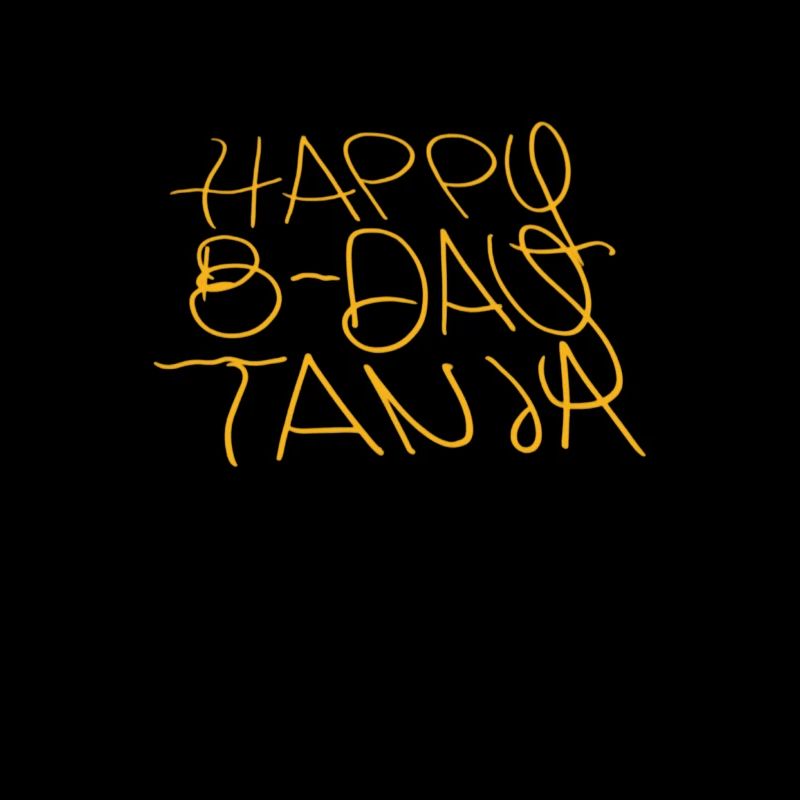 Chapeau bob Happy B-Day Tanja