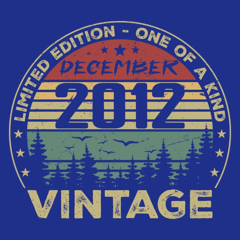 Dezember 2012 Retro Vintage Geburtstagsgeschenk