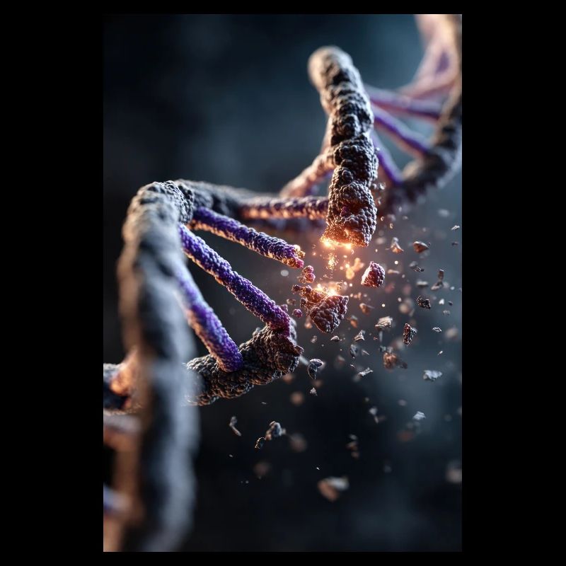 Explosion des DNA-Abbaus