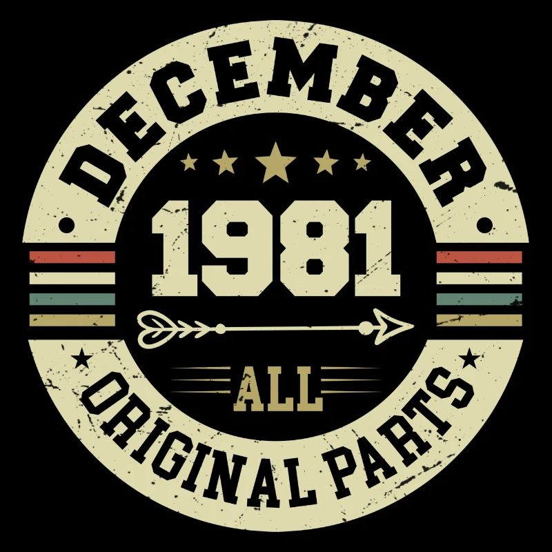 Légendes Anniversaire Décembre 1981 Naissance Cadeau