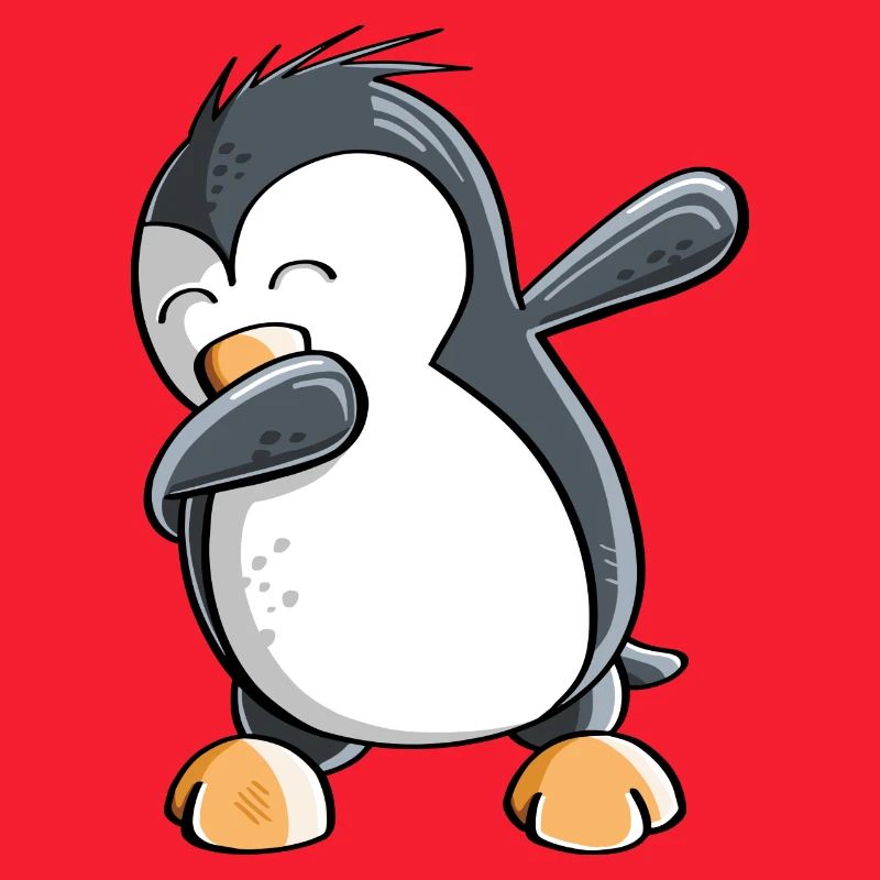 Dab Dance Pinguin - Dabbing - Fun Comic - Geschenk