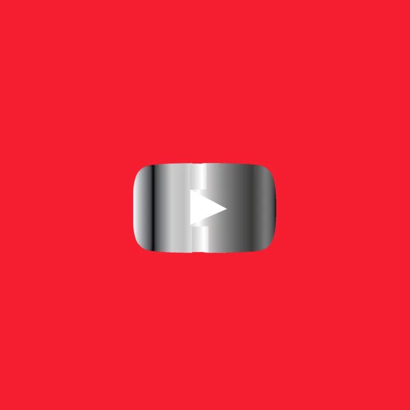 Silberner Play Button 