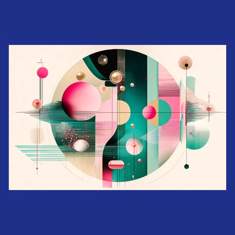 Abstract composition with chromatic flight