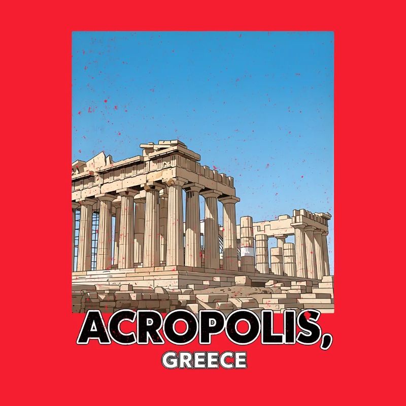 Acropole Grèce Affiche