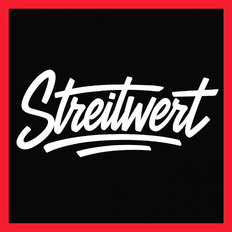 Logo Contested Script Noir