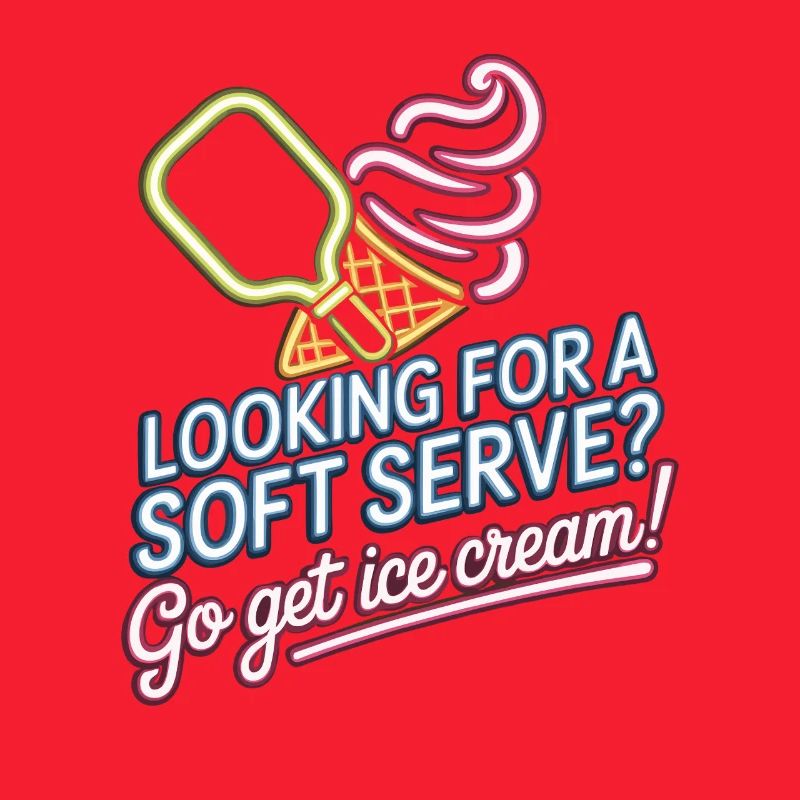 Pickleball Spieler Looking For Soft Serve Dinking