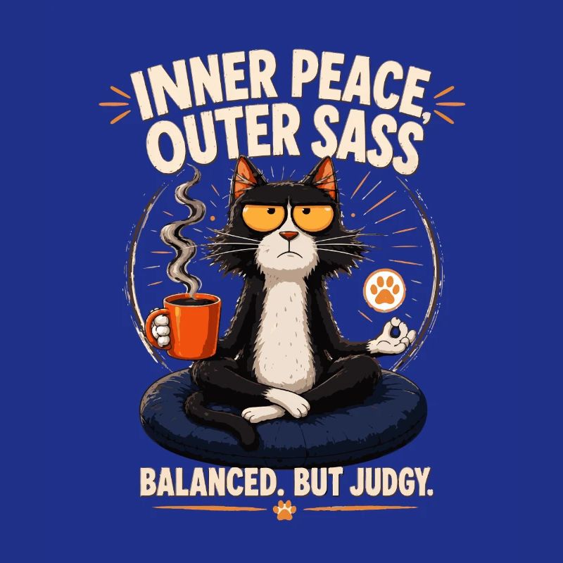 Inner Peace Outer Sass Cat