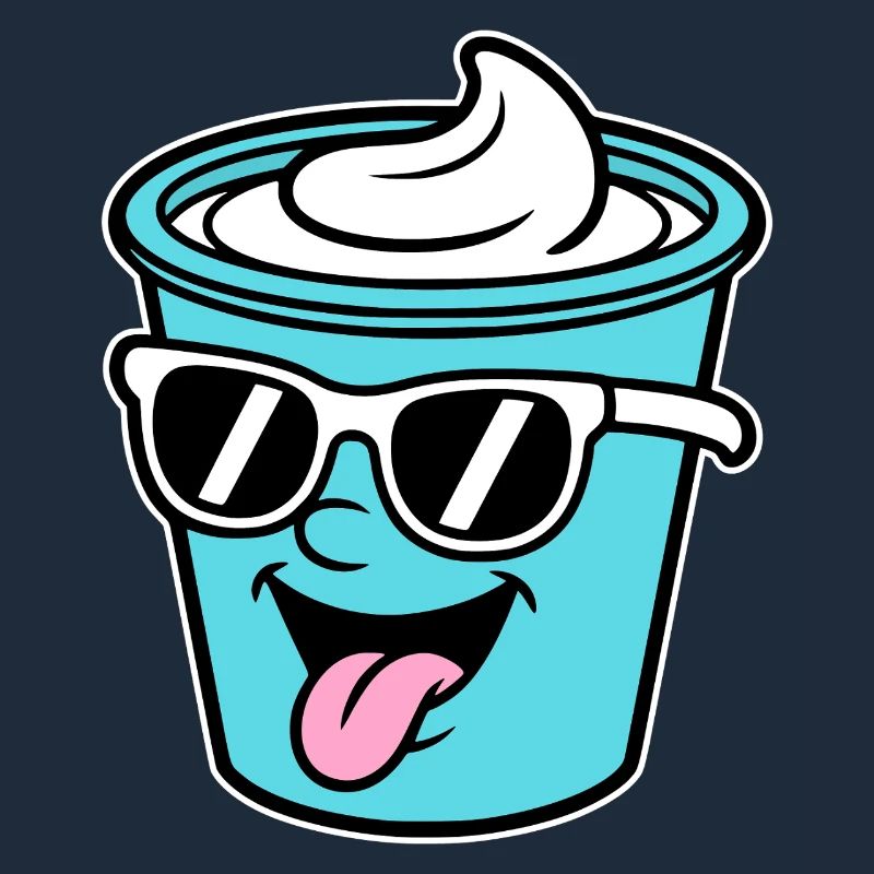 Becher Crème Frech Joghurt Rahm Sahne Eis Pudding