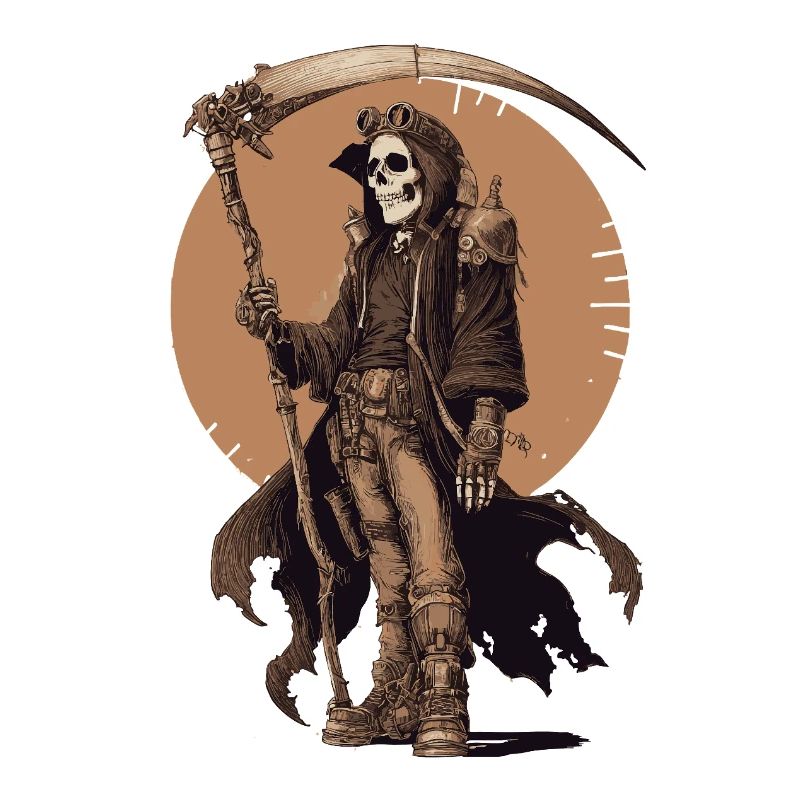 Steampunk Grim Reaper – Industrial Style