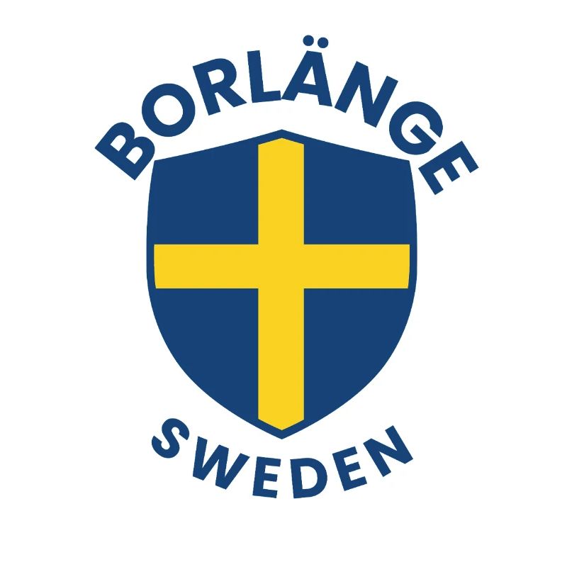 Borlänge Shield: Swedish flag design