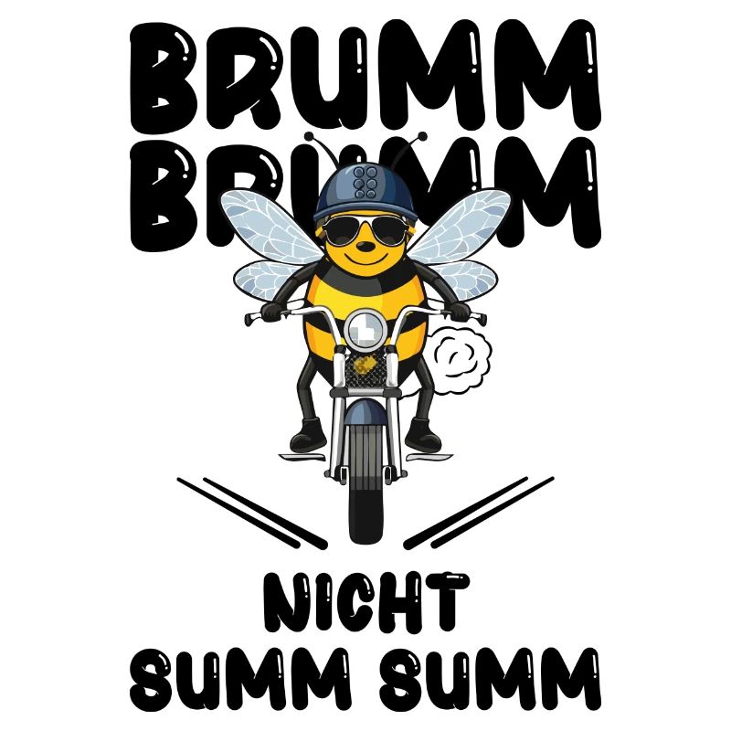 Bee Motorcycle Buzz Buzz Not Buzz Buzz Black