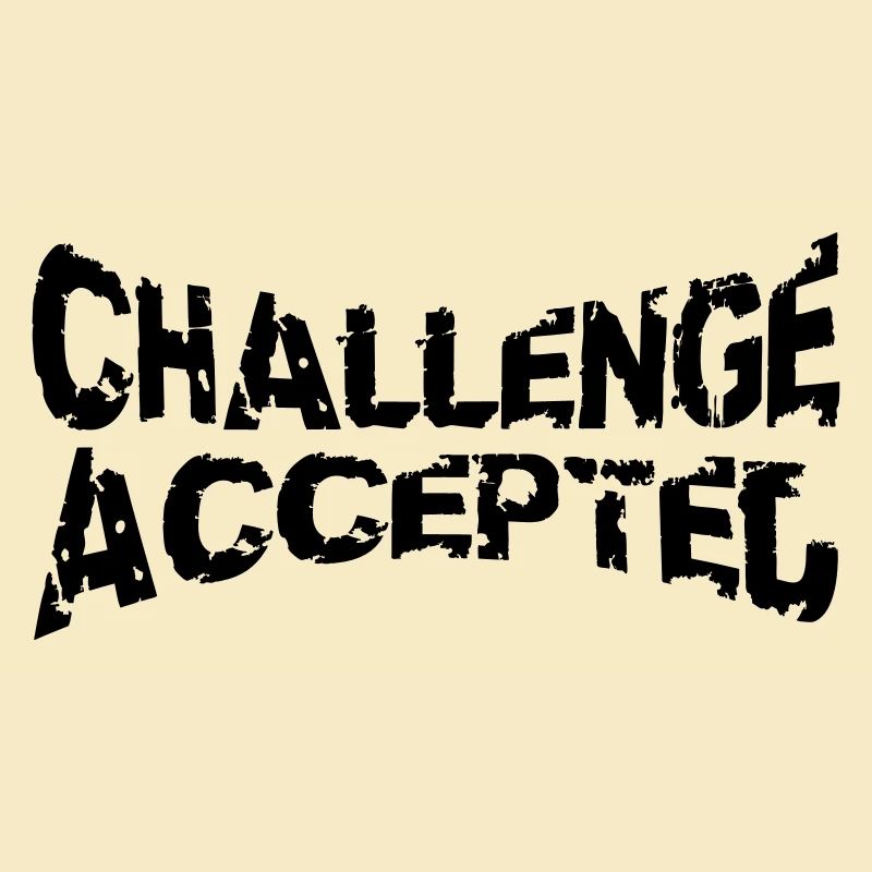Cooler Stempel Challenge Accepted